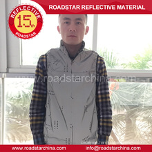 Customized silver reflective riding jacket